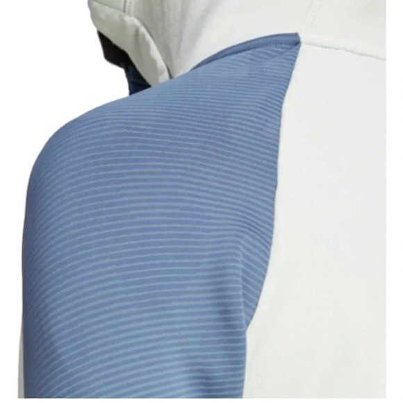 adidas Women's M Medium Terrex Tech Fleece Hooded Jacket NWT Blue Light Green - Picture 12 of 16